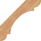 Ekena Millwork 3 1/2"W x 22"D x 22"H Olympic Smooth Knee Brace, Western Red Cedar BRC04X22X22OLY00SWR - alternate 2